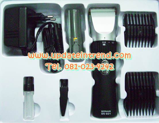 ปัตตาเลี่ยนไฟฟ้า ปัตตาเลียนไร้สาย ชาร์จไฟ ตัดผม SONAR (Hair Clipper) รุ่นใหม่ล่าสุด SN-601