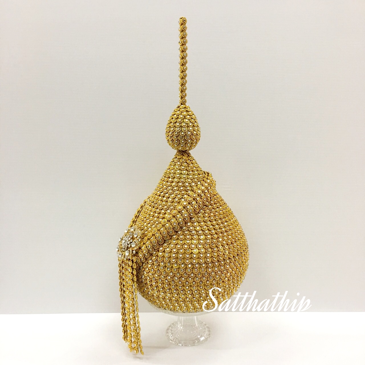 พานพุ่ม - พานพุ่มสักการะ - พานพุ่มเงินทอง - พานพุ่มนพเก้า [8 นิ้ว/ 4,000บาท/คู่]