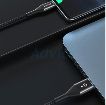 PISEN สายชาร์จ USB To Type-C (1.2M,LT-TC12-1200) สีดำ