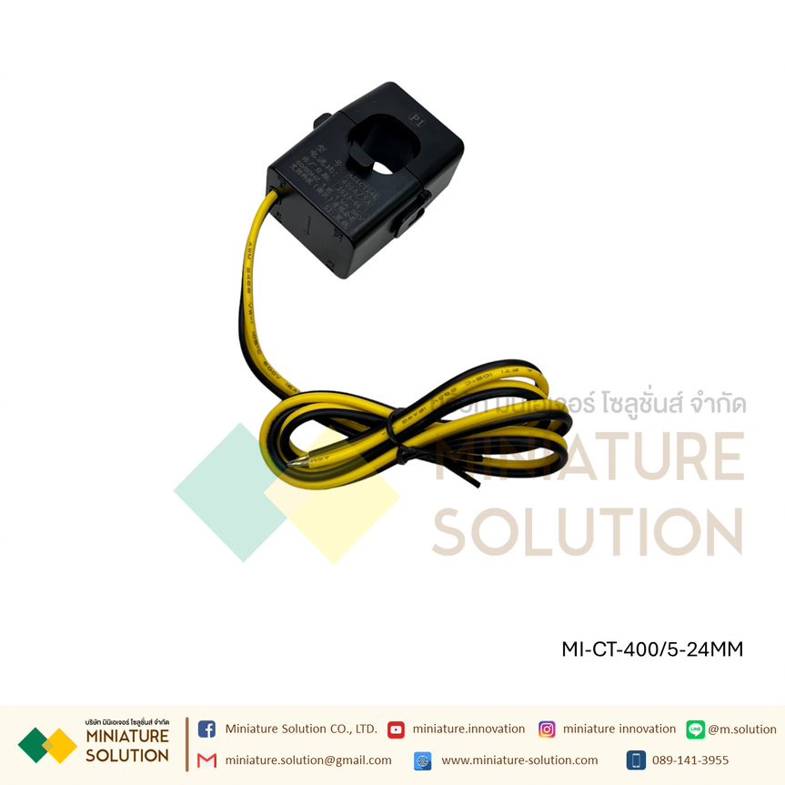 CT ขนาดเล็ก หม้อแปลงกระแสไฟฟ้า KT24/36/50 open current transformer 50/5A-2000/5A 0.5 class คอยล์หม้อแปลงกระแสไฟฟ้า SENSOR (400/5 : 24MM)