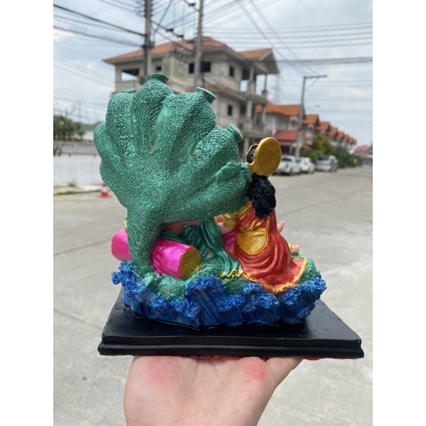 พระนารายณ์ บรรทมบนหลังพญาอนันตนาคราช กว้าง7.5นิ้ว สูง7.5นิ้ว เ