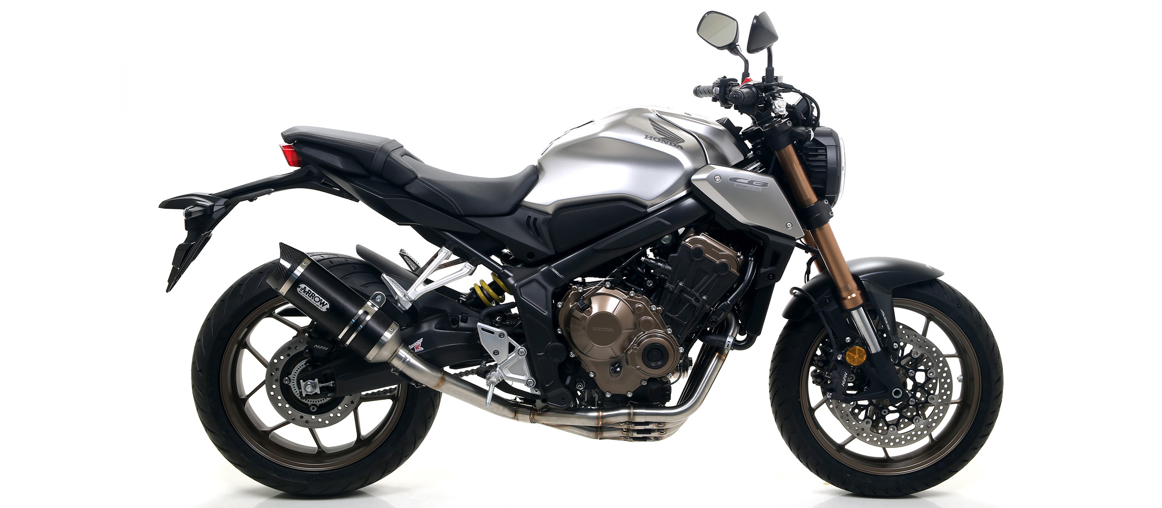 ท่อ Arrow Full System รุ่น Thunder สำหรับ CB650R CBR650R 2024+ e-clutch (for exhibition only)