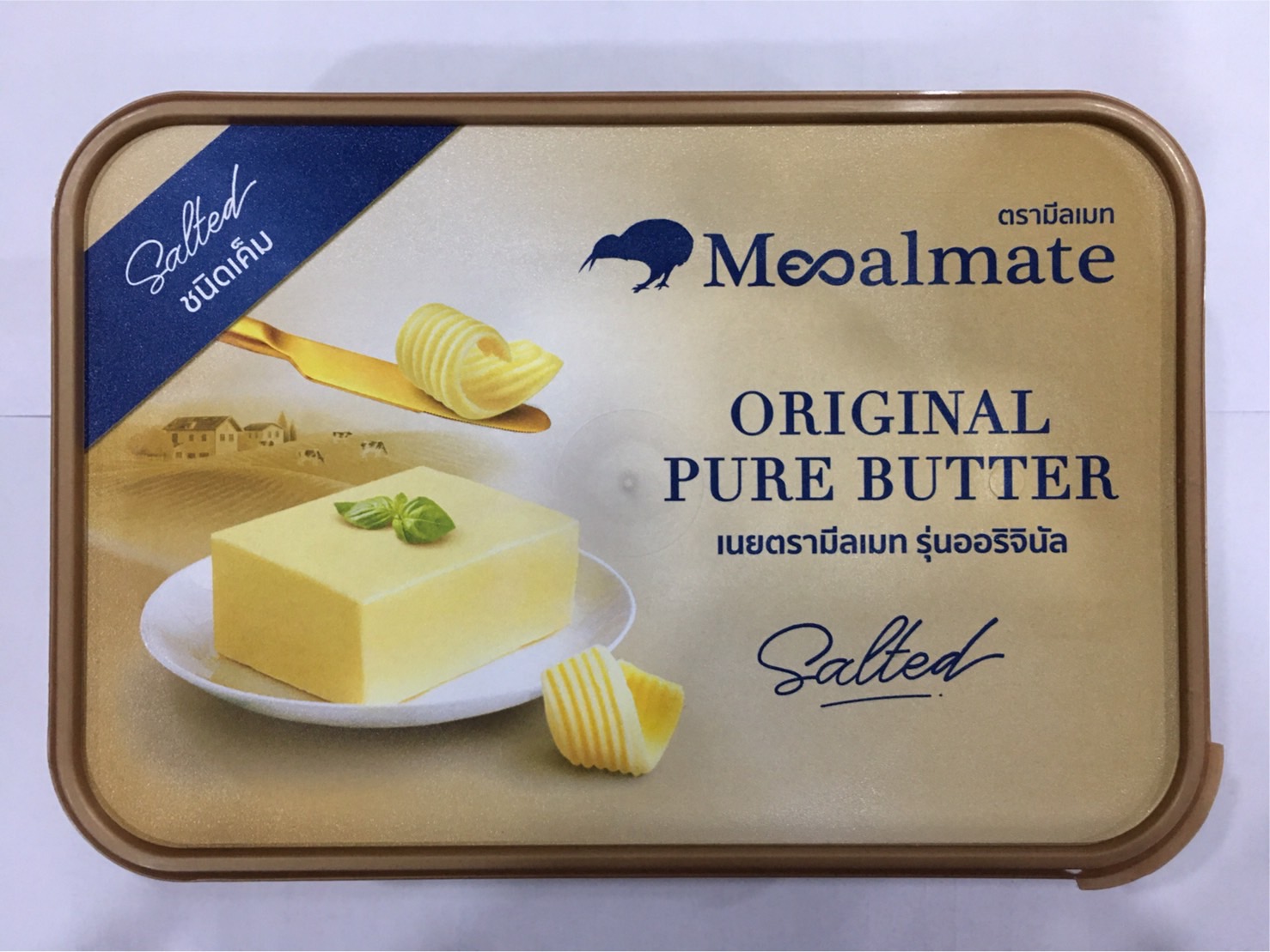 เนยสด Mealmate Pure Butter Salted 1 kg. ชนิดเค็ม 1 กก. (02-6518)(สินค้าแช่เย็น)