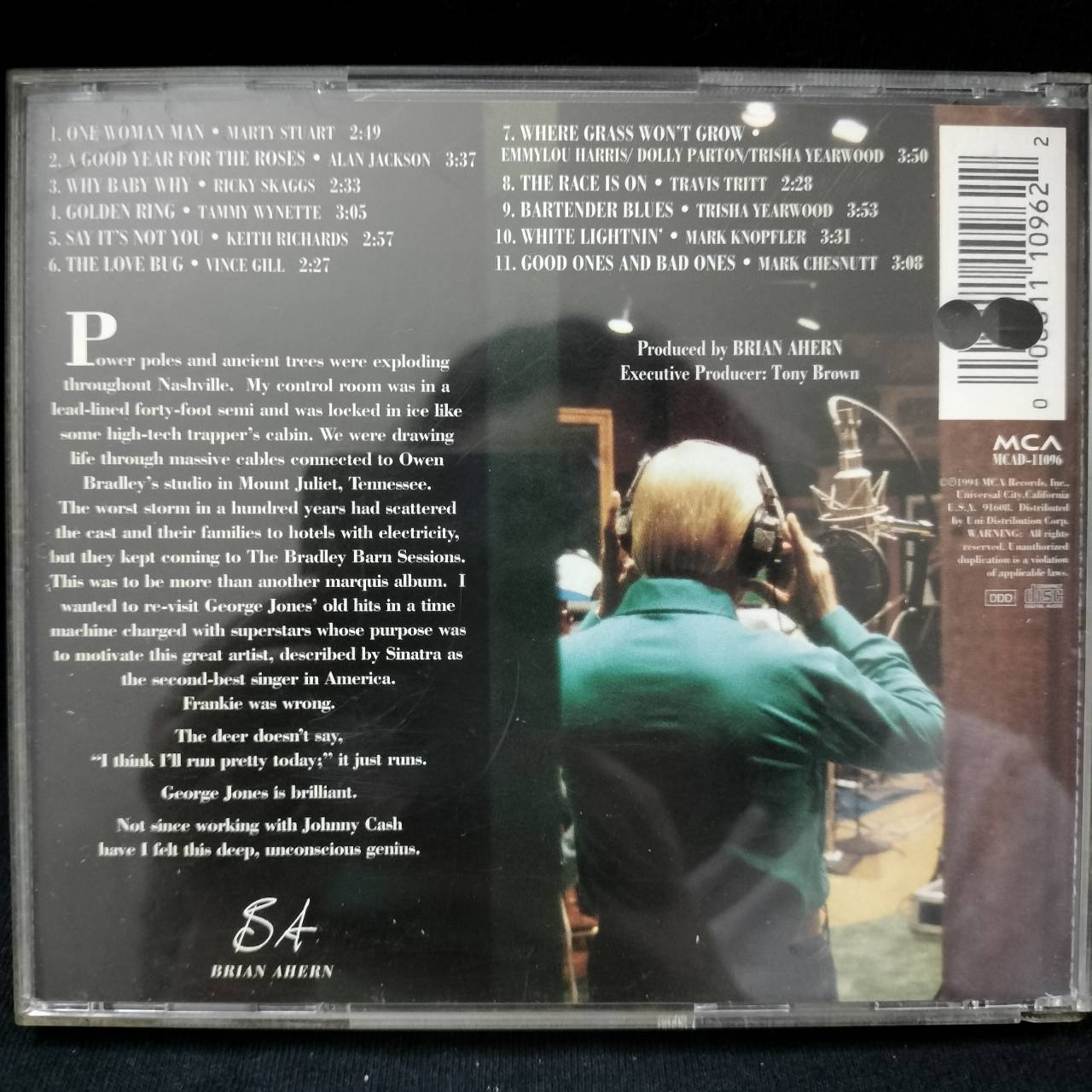 George Jones – The Bradley Barn Sessions / USA / ปกเจาะ / แผ่นดี