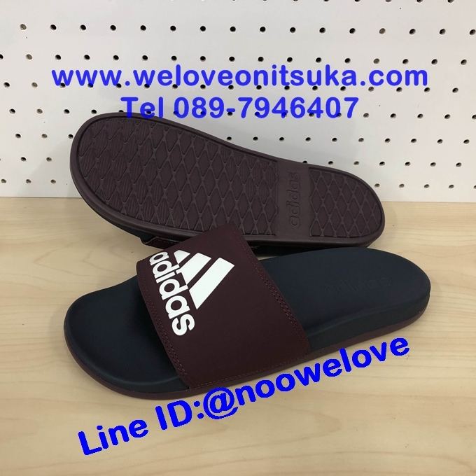 รองเท้าแตะ Adidas Adilette Comfort สีน้ำตาล หรูหรา พื้นหนานุ่ม ใส่สบายเท้า ของแท้ 100% เท่านั้น AC8330