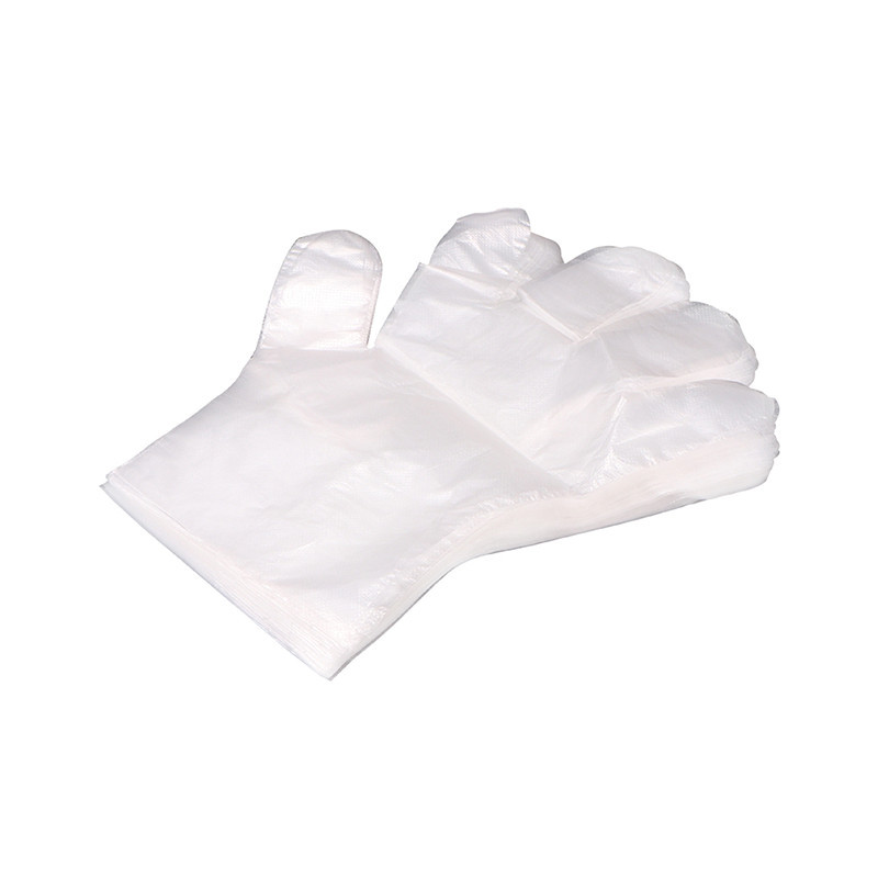 ถุงมือพลาสติกแบบหนา ขาว (แพ็ค100)
