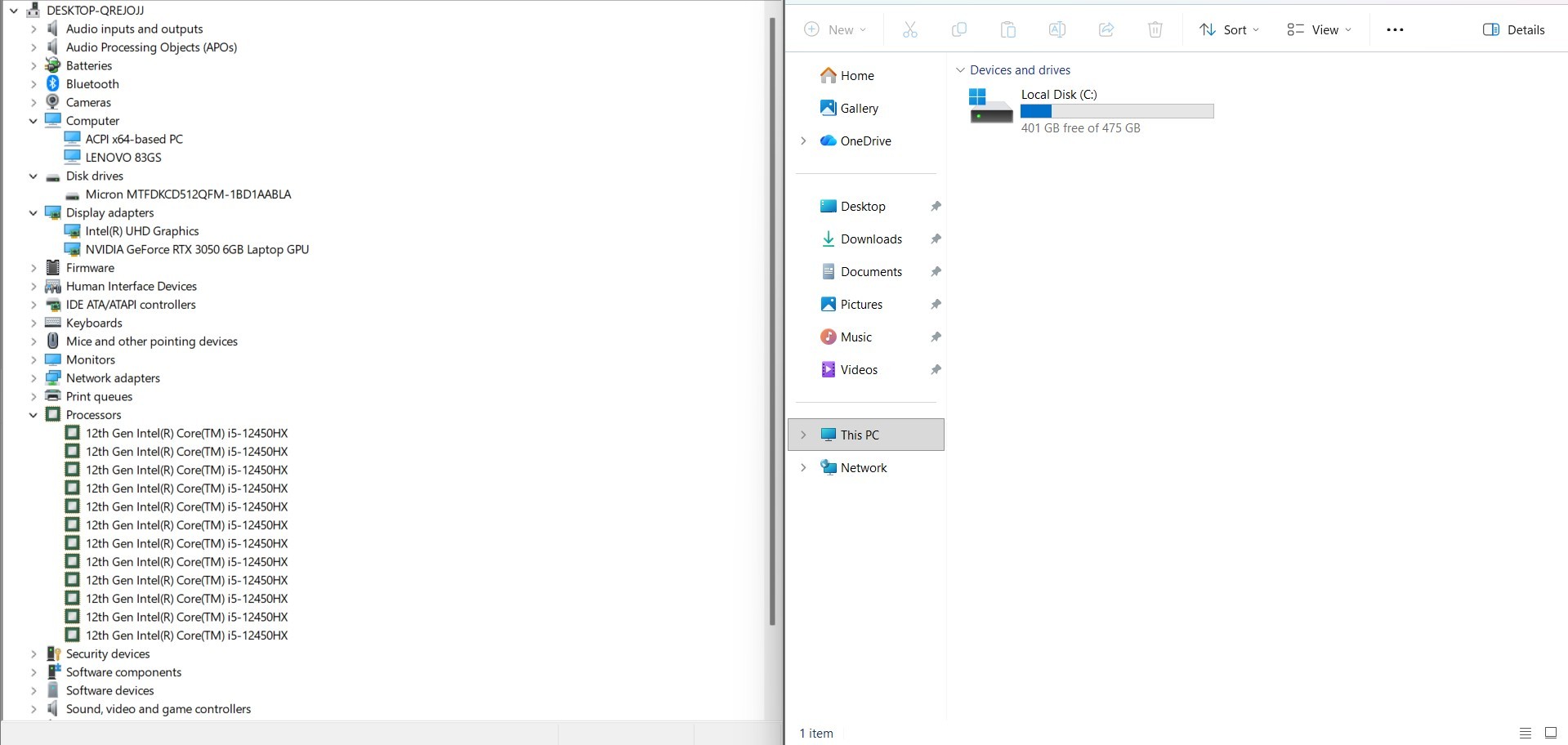 Lenovo LOQ 15IAX9 83GS001GTA Luna Grey