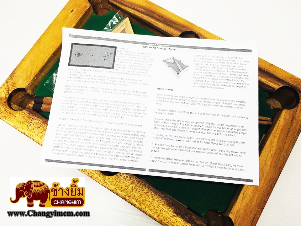 โต๊ะพูล ( Mini Pool Table )