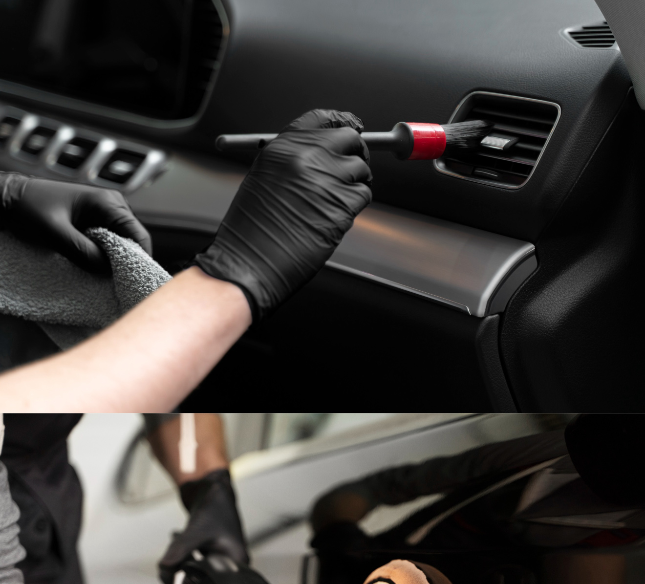 ถุงมือไนไตร Cleanguard สีดำ ใช้ในอาหาร สินค้าดี ราคาถูก (บรรจุ 50ชิ้น/กล่อง) ไซต์ S / M / L