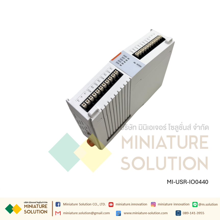 USR-IO0440/MI-USR-IO4040 (4AI+4DO expansion machine) โมดูลต่อเพิ่มสำหรับ USR-M100