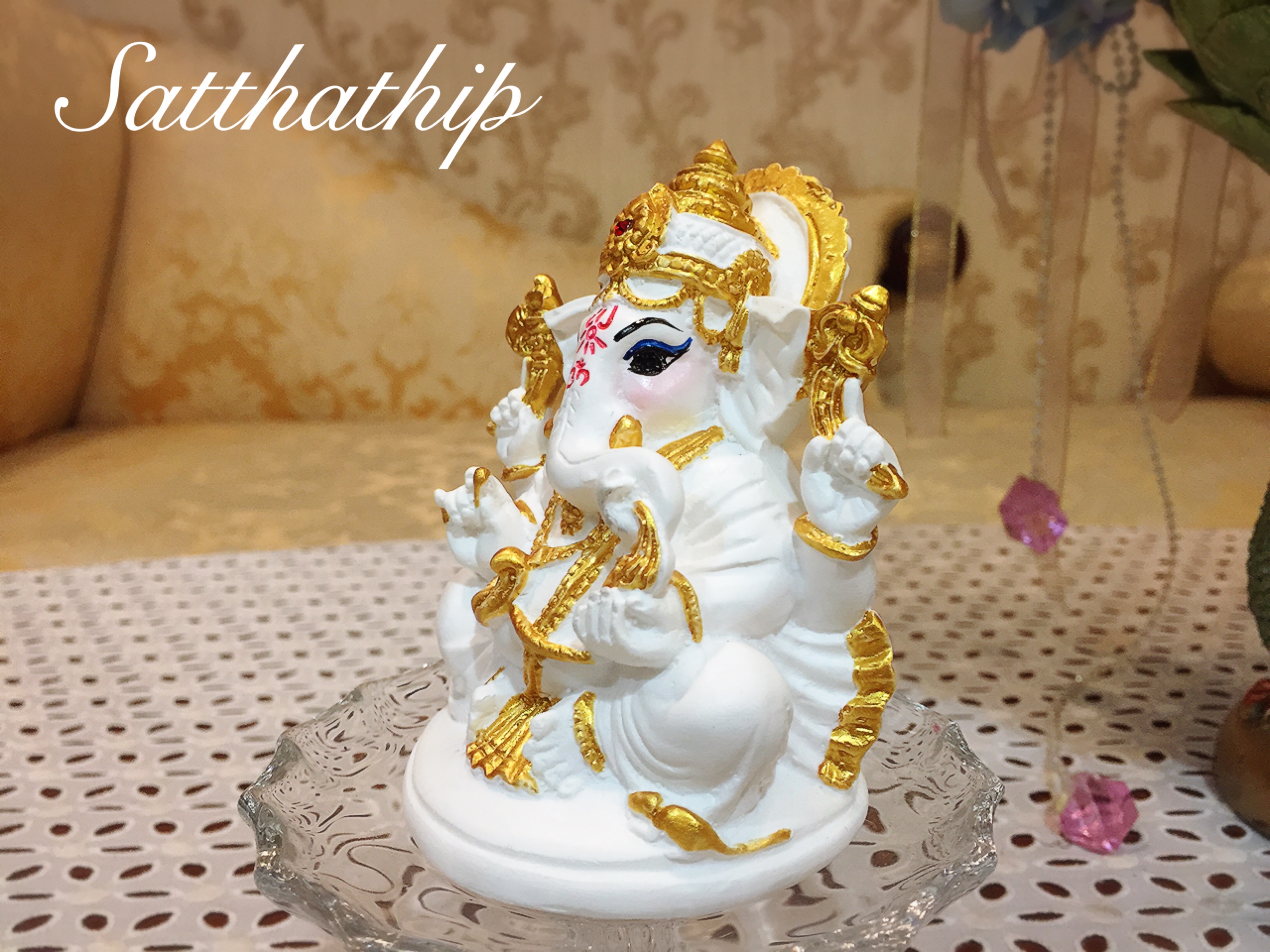 พระพิฆเนศ ปางสัมปทายะคเณศ (เซรามิก) - Ganesha: Lord of Success