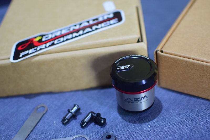 กระปุกน้ำมันเบรค AEM Factory ไทเทเนียม ขนาดL 42mm