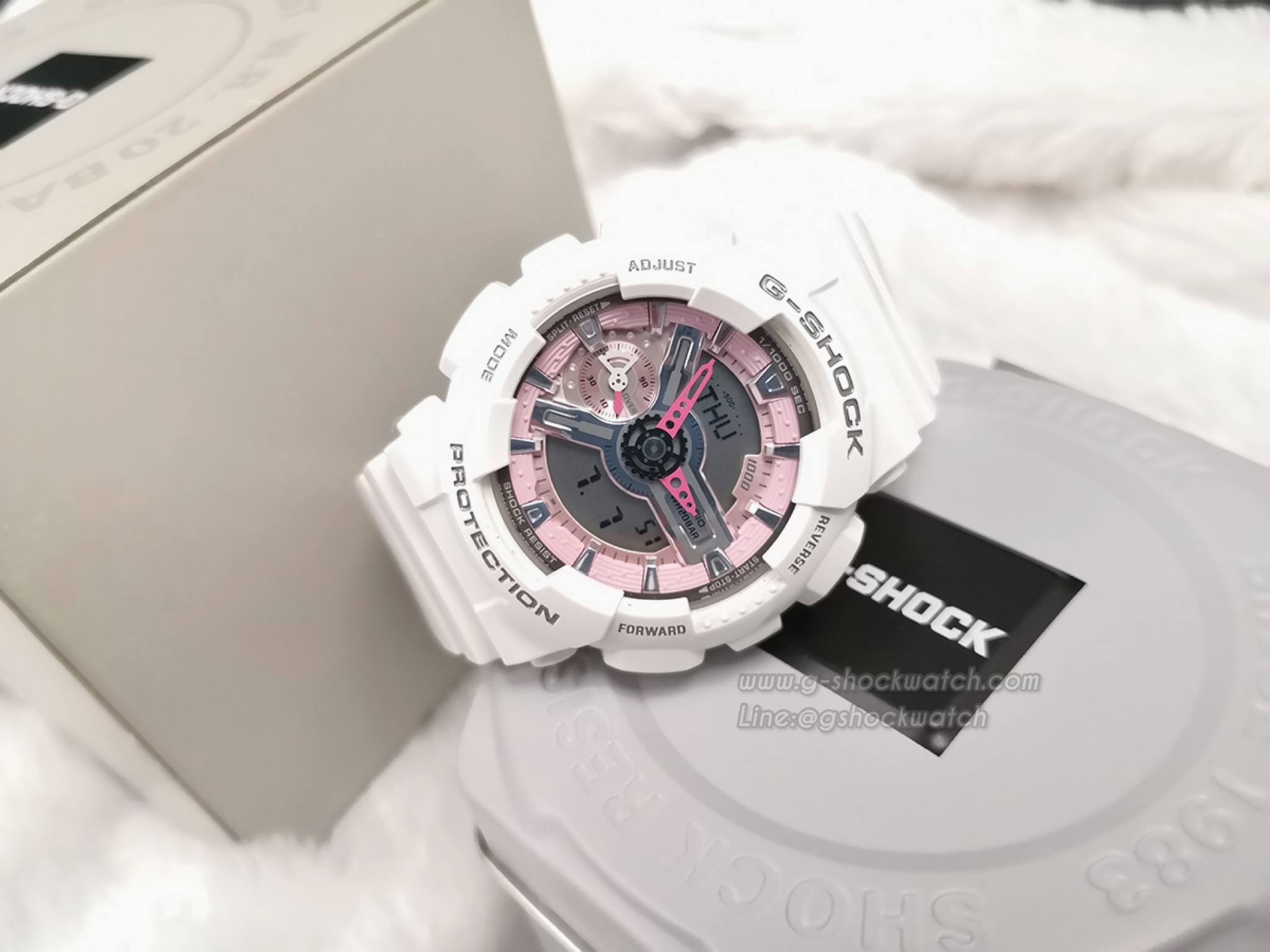 CASIO G-SHOCK นาฬิกาข้อมือ นาฬิกากันน้ำ นาฬิกาของแท้ ประกันศูนย์ CMG 1 ปี รุ่น GMA-S110MP-7A