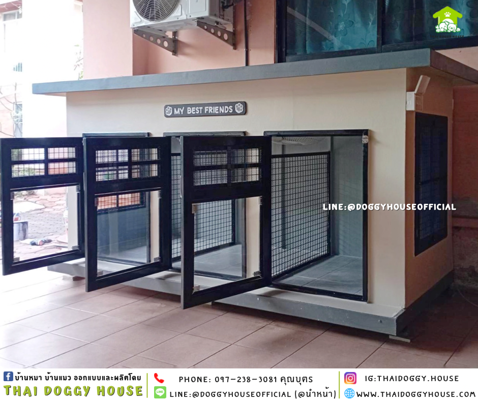 บ้านหมา แบบบ้าน “𝐁𝐎𝐗 𝐒𝐓𝐘𝐋𝐄” 3 ห้อง