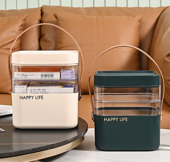 กล่องพลาสติกใส่ยา,กล่องใส่ยา,กล่องเก็บของอเนกประสงค์,2ชั้น,3ชั้น