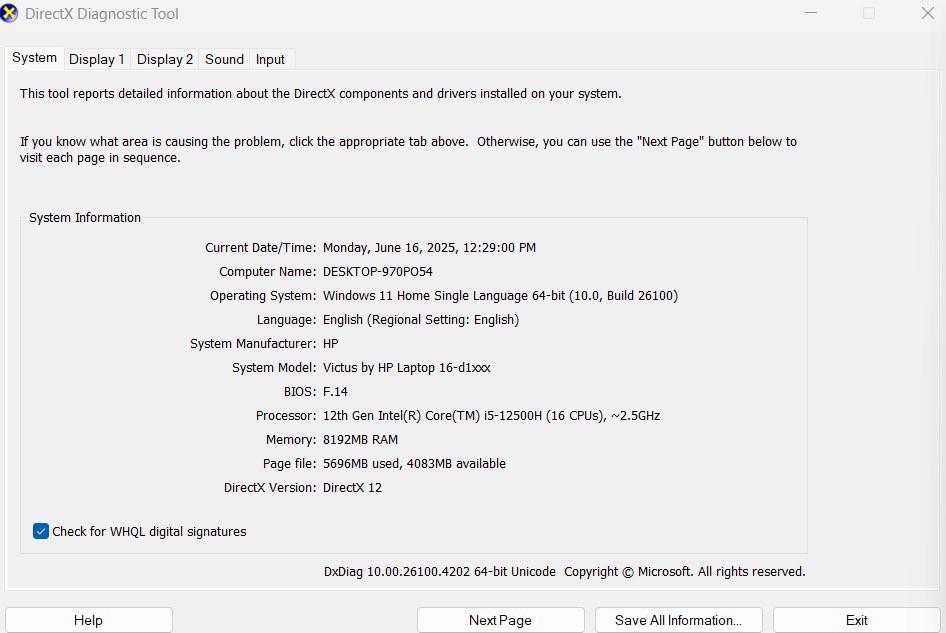 HP VICTUS 16-D1213TX (PERFOMANCE BLUE)