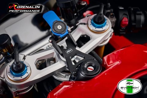 Evotech ขายึดโทรศัพท์ ใช้กับ Quad lock สำหรับ Panigale V4 V4s V4r 2025+