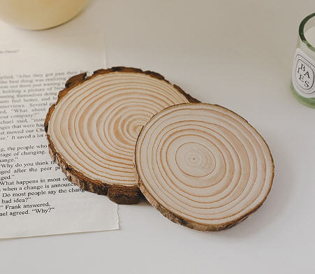 ที่รองแก้ว,จานรองแก้ว,ที่รองแก้วไม้,ที่รองเทียนหอมไม้