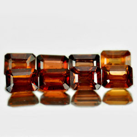 เพทายดิบสีน้ำตาล (Zircon) 4.04 กะรัต 6 ชิ้นไม่เผา
