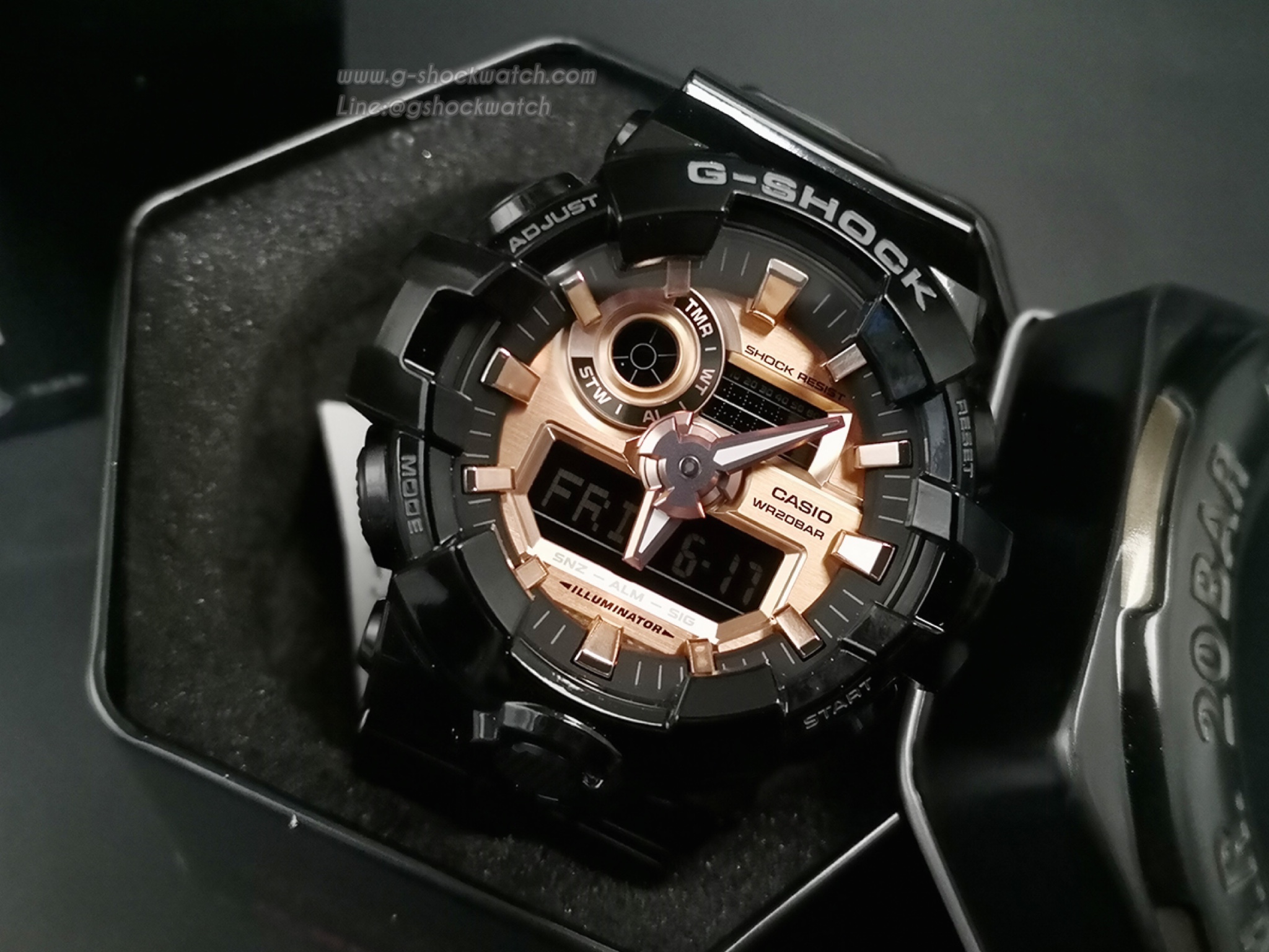 CASIO G-SHOCK นาฬิกาข้อมือ นาฬิกากันน้ำ นาฬิกาของแท้ ประกันศูนย์ CMG 1 ปี รุ่น GA-700MMC-1A
