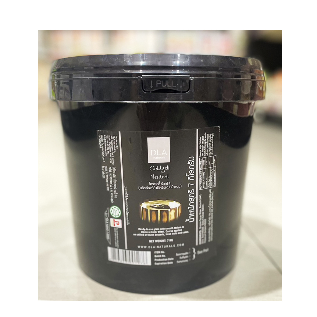 (ถัง 7 Kg.) Coldgelli neutral ผลิตภัณฑ์เคลือบหน้าขนม ผลไม้ โดยไม่ต้องผสมน้ำอุ่น แบ่งรรจุ 7 kg. (05-2314-17)