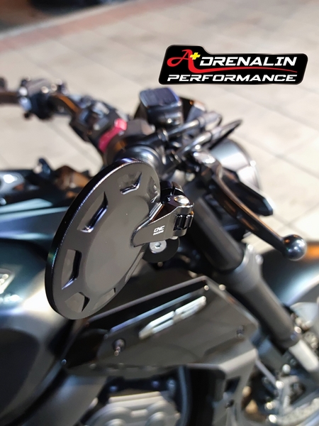 กระจกปลายแฮนด์ CNC racing สำหรับ M821 2018+ แบบกลม สีดำ รุ่น Rocket