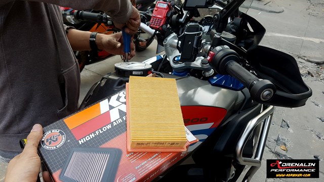 ไส้กรองอากาศ KN สำหรับ BMW R1200GS/GSA 1250 13+