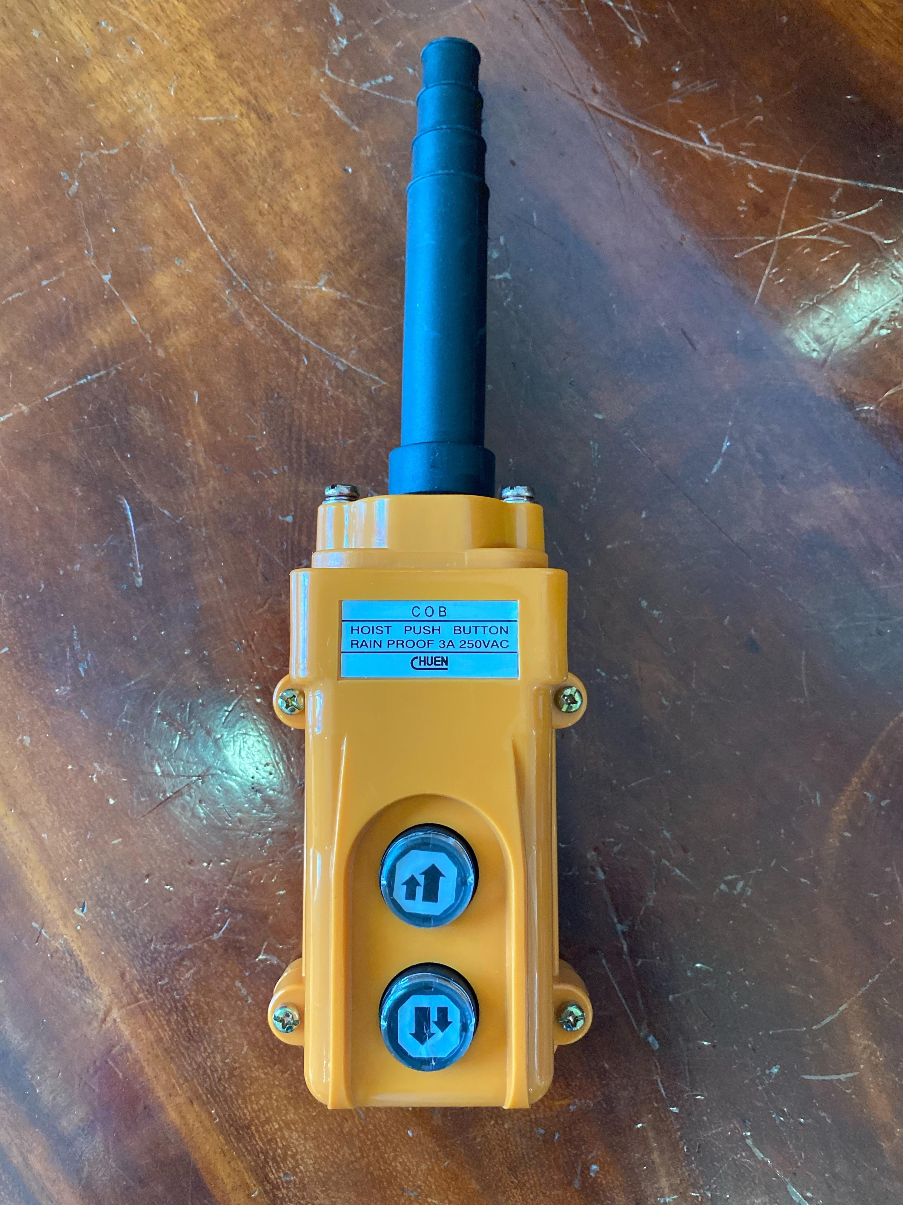 2 Buttons Electric Hoist Control Switch D: Dual Speed (2-step)/สวิทช์ 2 สปิด 2 ปุ่ม ขึ้นลง/COB121-1
