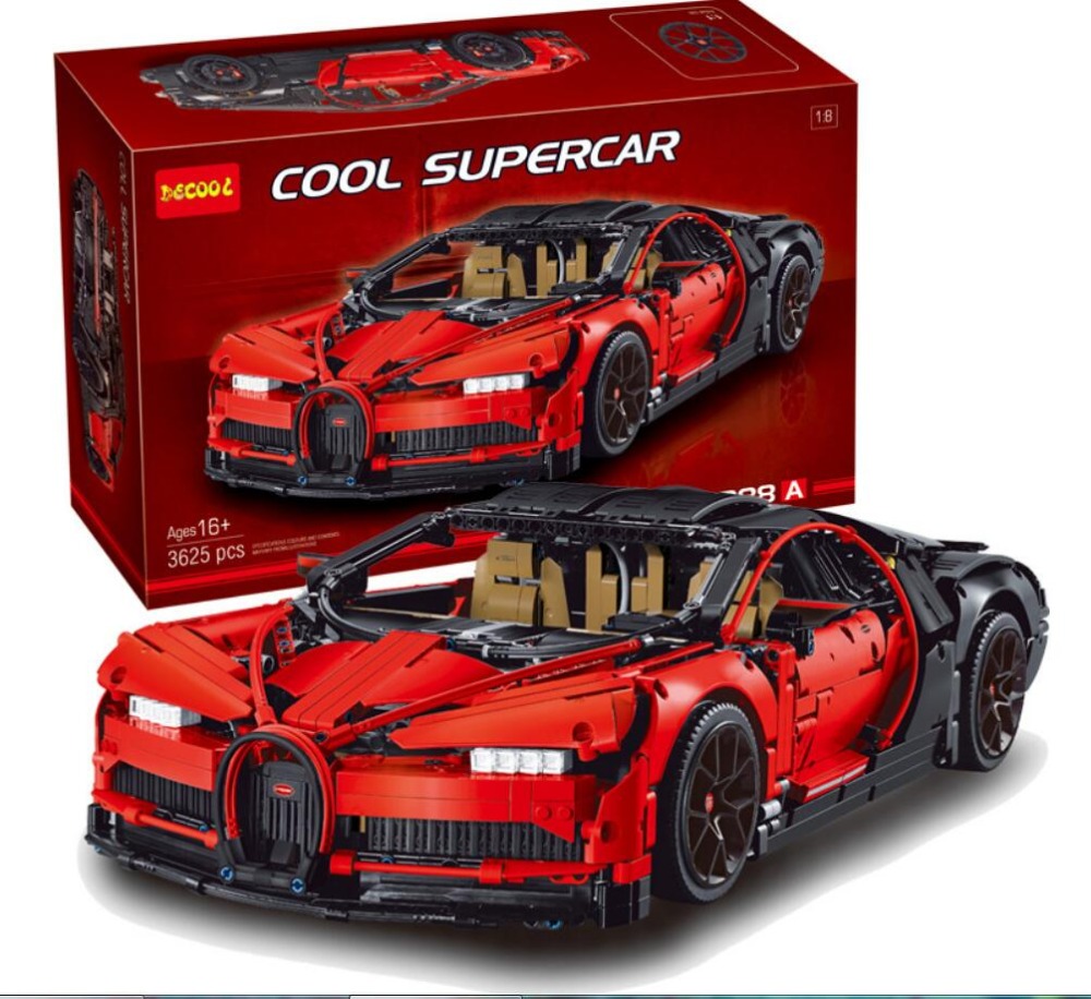 เลโก้จีน Decool.3388A ชุด TECHNIC BUGATTI CHIRON สีแดง