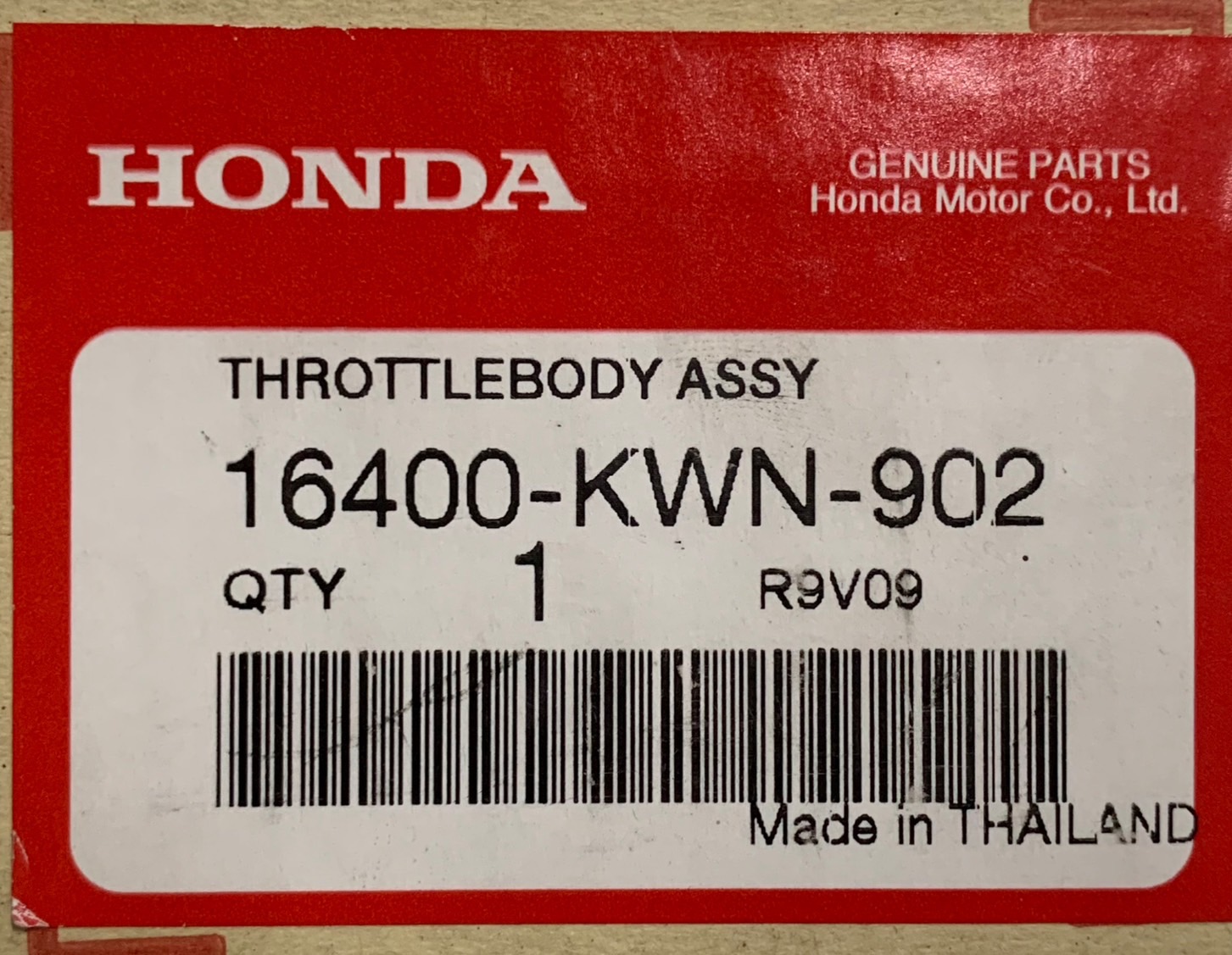 16400-KWN-902 ชุดเรือนลิ้นเร่ง/ตัวตรวจจับสัญญาณ PCX125 (2009) อะไหล่แท้ HONDA