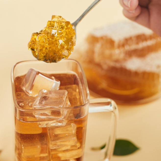 วุ้นสำเร็จรูปแคราจีแนน รสน้ำผึ้ง Forabee Honey Jelly Honey Flavor 1000 g. (05-8550)