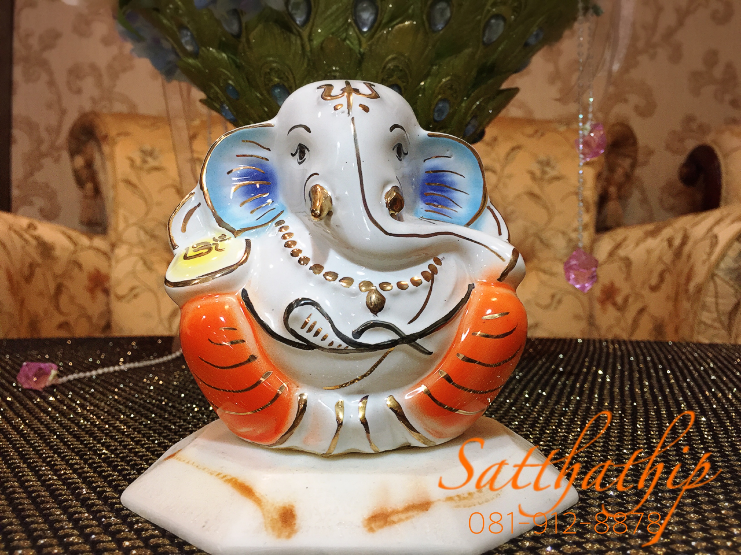 พระพิฆเนศ ปางประทานพร (เซรามิก) ผลิตและนำเข้าจากประเทศอินเดีย - Ganesha: Lord of Success