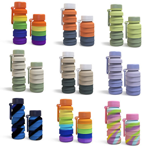 ขวดน้ำซิลิโคนพกพา,กระติกน้ำซิลิโคน,สกรีนโลโก้