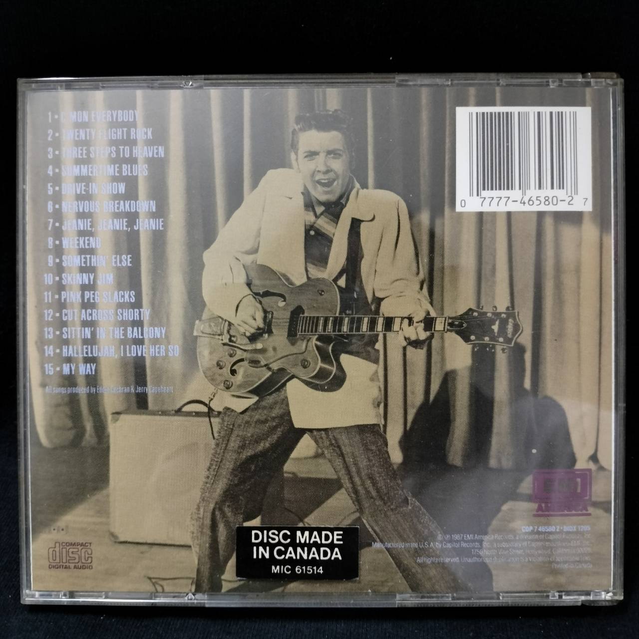 Eddie Cochran – The Best of Eddie Cochran / CANADA / แผ่นดี