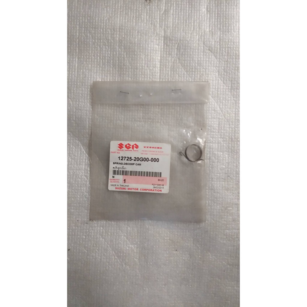1️⃣ สปริงลูกเบี้ยว (ราคาต่อ1ชิ้น) สำหรับรุ่น SMASH FD110XC-B อะไหล่แท้ SUZUKI 12725-20G00-000