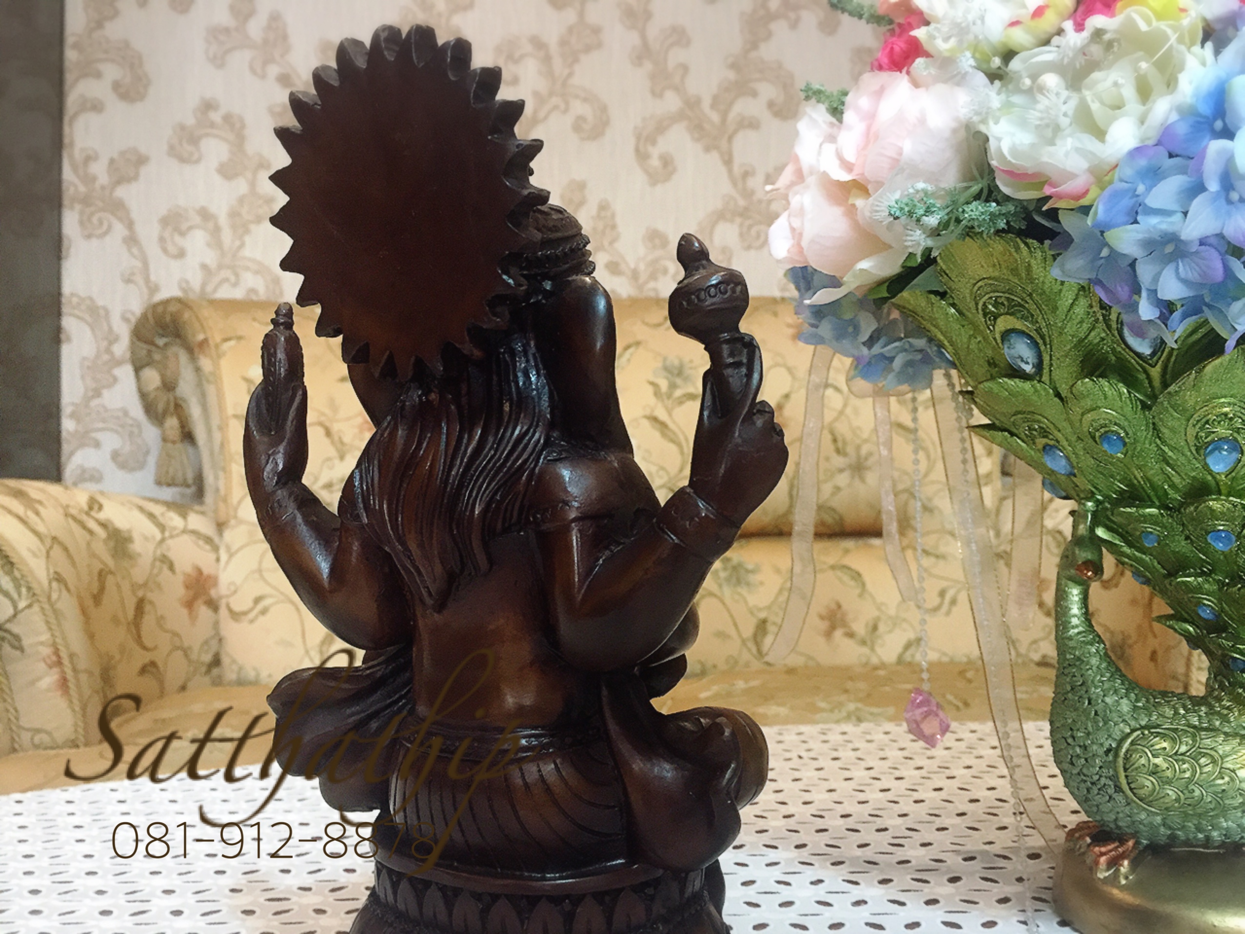 [สินค้าหมด - sold out***] พระพิฆเณศ ปางอ่านหนังสือ (เรซิ่น) - Ganesha: Lord of Success