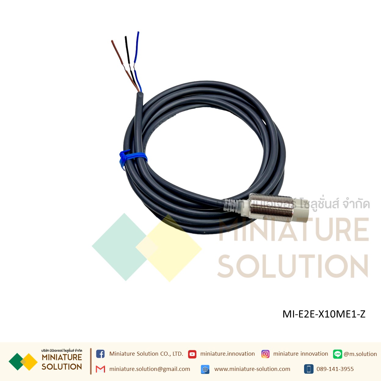 OMRON Proximity Sensor เซ็นเซอร์จับโลหะ ระยะจับ 2/10/14 มิล SIZE 8/18mm/M8 ไฟเลี้ยง 12-24 VDC PNP/NPN-NO