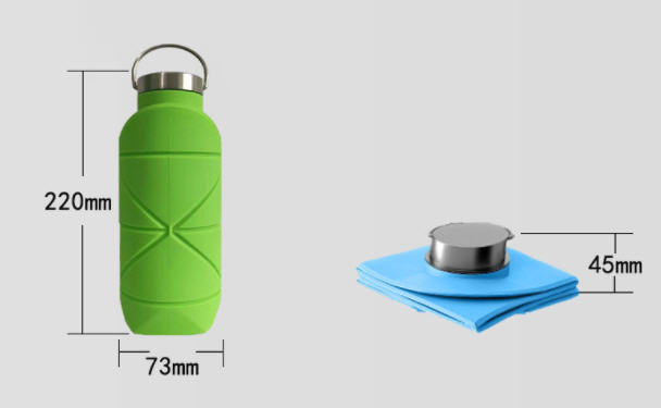 ขวดน้ำซิลิโคน,ขวดน้ำซิลิโคนพับได้