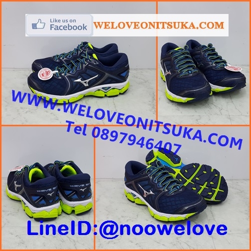 Mizuno Wave Sky สีกรมท่า สำรับหน้าเท้ากว้าง 2E รุ่นใหม่ ยอดรองเท้าวิ่ง หรูหรา สีสวย พื้นหนานุ่ม ใส่สบายเท้า น่าใช้ J1GC171105