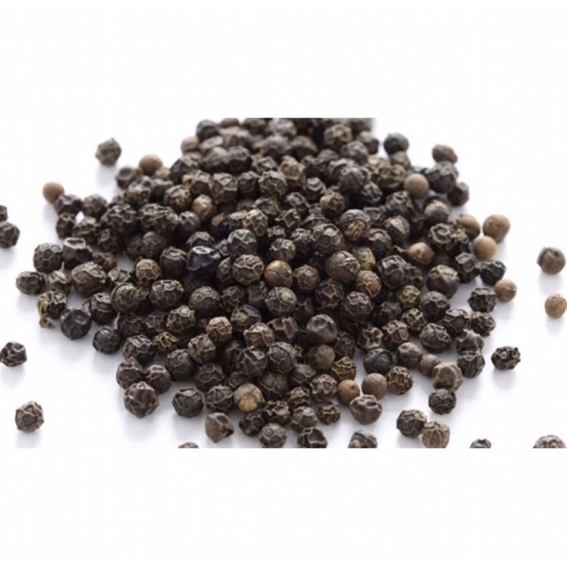 พริกไทยเม็ดดำตรามือ ขนาด 100 กรัม No.1 Hand Brand Black Peppercorn 100 g. (08-0182)