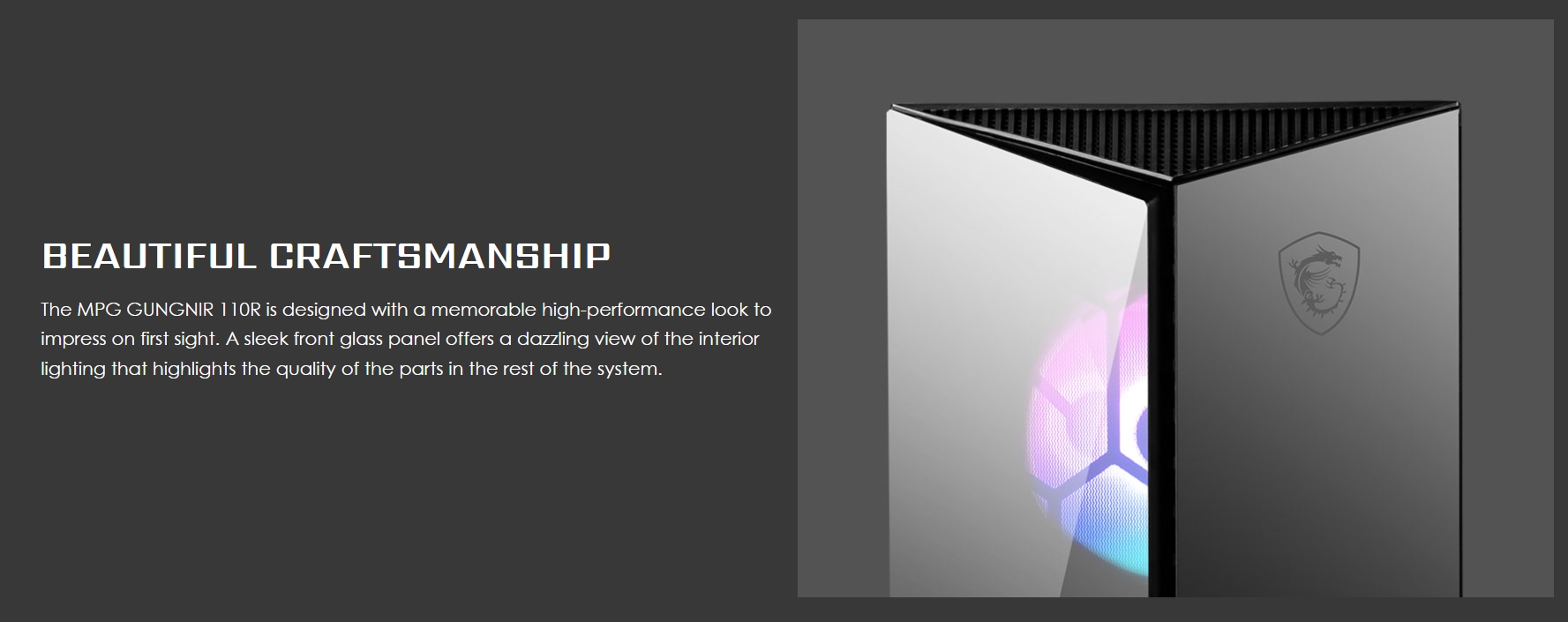 ATX CASE MSI MPG GUNGNIR 110R