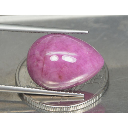 พลอยทับทิมแท้ (Ruby) 15.55 กะรัตสีแดงสวย