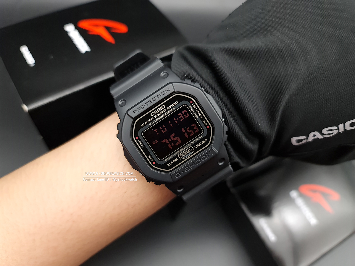 CASIO G-SHOCK นาฬิกาข้อมือ นาฬิกากันน้ำ นาฬิกาของแท้ ประกันศูนย์ CMG 1 ปี รุ่น DW-5600MS-1D