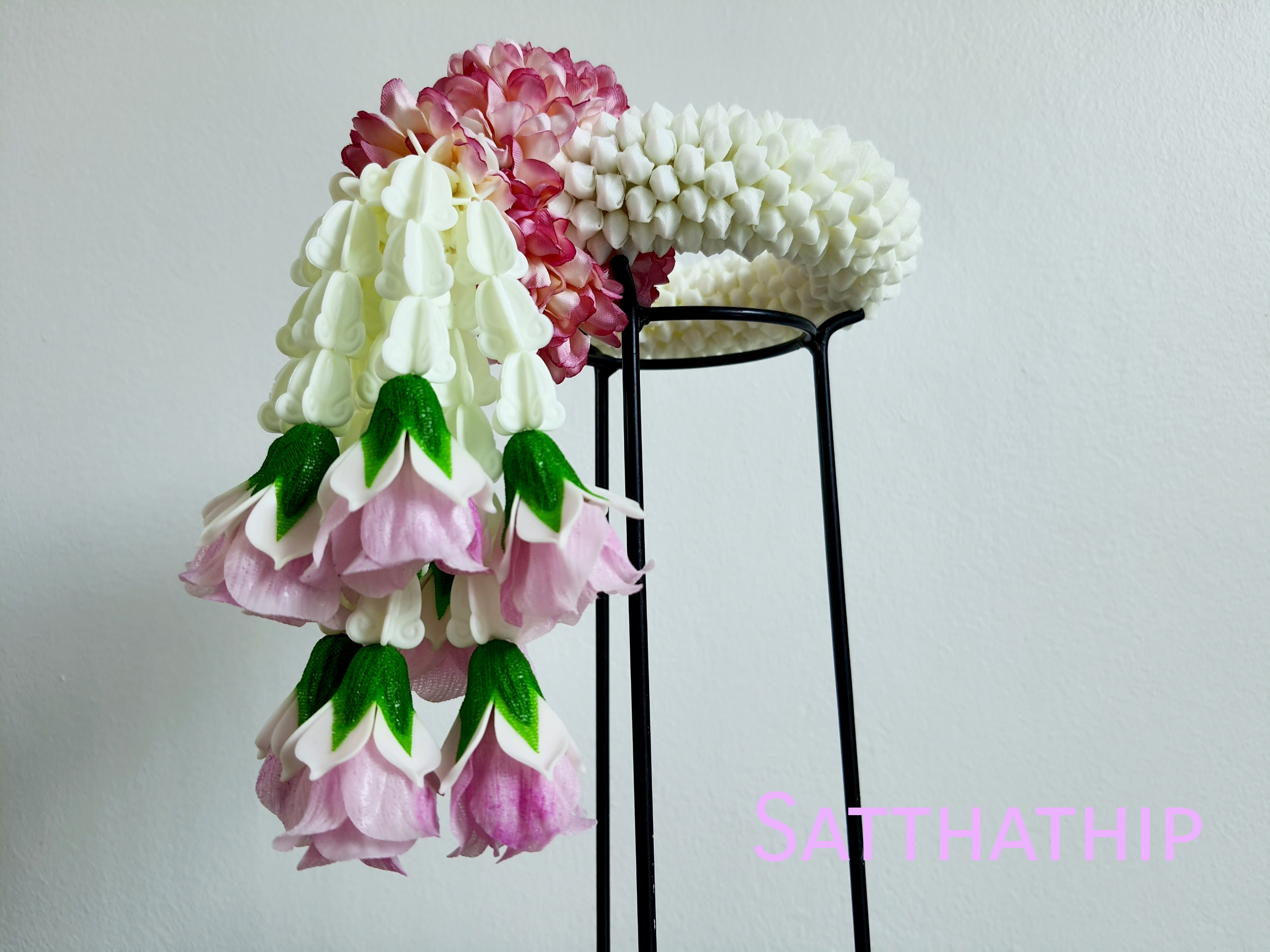 พวงมาลัยดอกพุดประดิษฐ์ - พวงมาลัยประดิษฐ์ - Artificial Garland