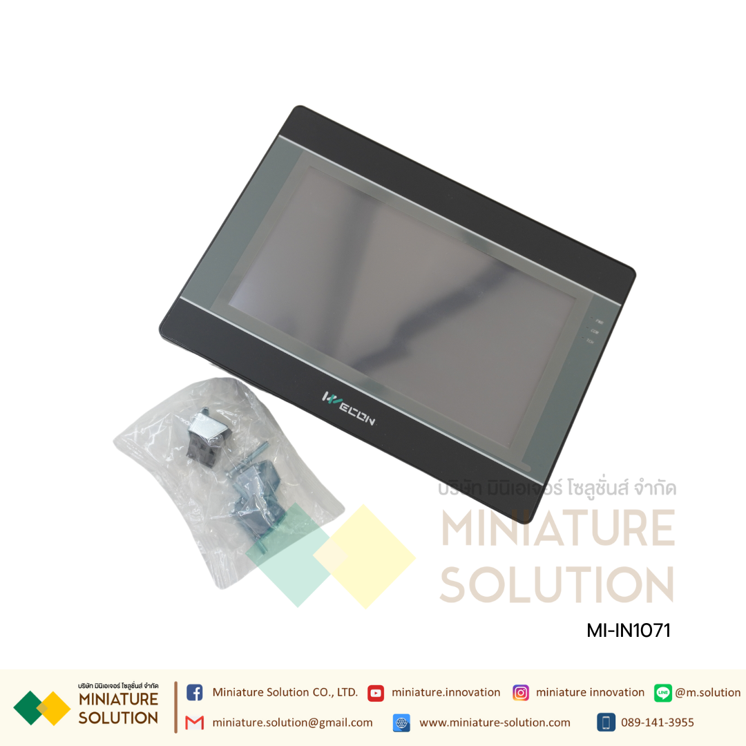 Wecon 7 inch HMI IN1073 Wecon HMI | 7.0 Inch 24VDC หน้าจอแสดงผล ขนาด 7 นิ้ว