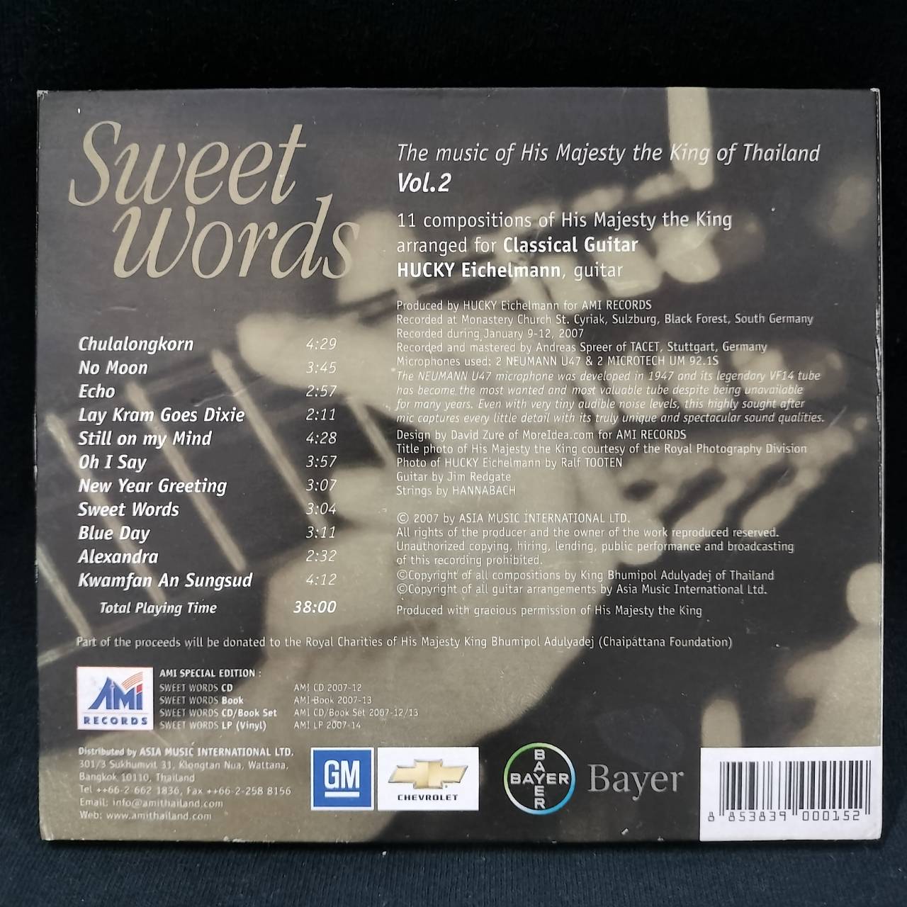 Hucky Eichelmann – Sweet Words (The music of His Majesty the King of Thailand Vol.2) / โค้ด DIP / แผ่นดี