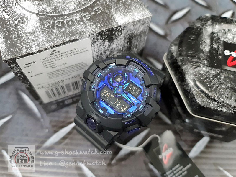 CASIO G-SHOCK นาฬิกาข้อมือ นาฬิกากันน้ำ นาฬิกาของแท้ ประกันศูนย์ CMG 1 ปี รุ่น GA-700VB-1A