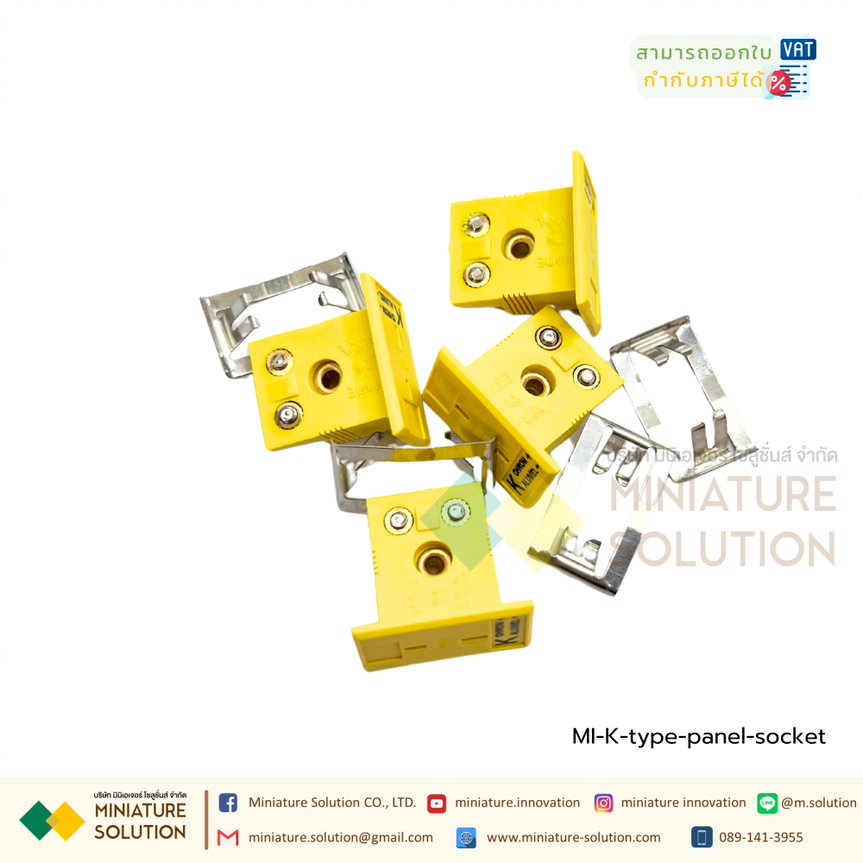 ขั้วต่อเทอร์โมคัปเปิล K ปลั๊กเชื่อมต่อเทอร์โมคัปเปิล เซนเซอร์อุณหภูมิ ตัวผู้ และตัวเมีย K Type ปลั้กวัดอุณหภูมิ ปลั้กเทอร์โมคัปเปิ้ล (K-type panel socket)