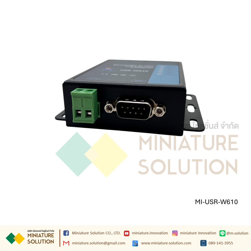 USR-W610 1 LAN Port Serial to WiFi Converter RS232/RS485 To WIFI/RJ45 โมดูลแปลงสัญญาณ PUSR IOT