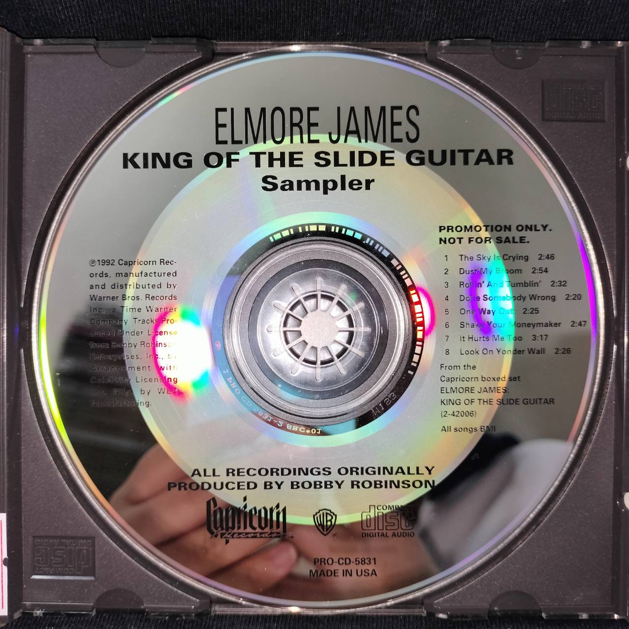 Elmore James – King Of The Slide Guitar, Capricorn Records Presents / USA / ปกในมีจุดเหลือง / แผ่นดี